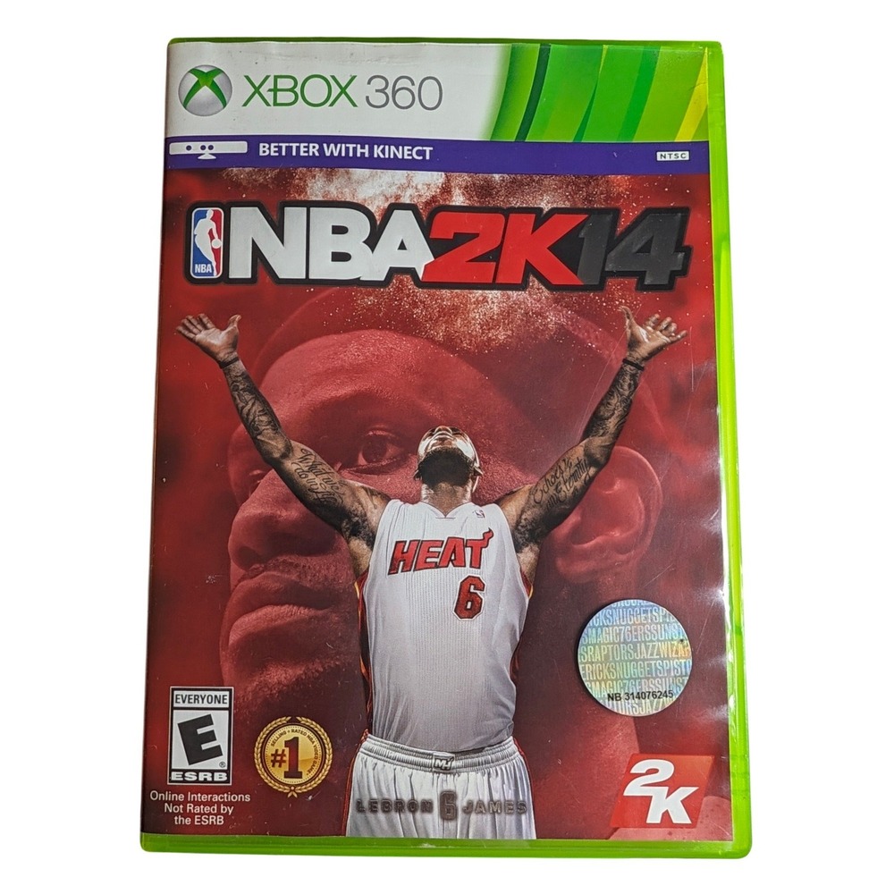 NBA 2K14 Xbox 360 LeBron James Cover 2K Sports Basketball Game Disc